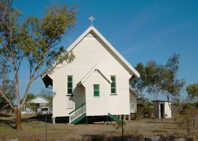 The Anglican Church in Muttaburra.