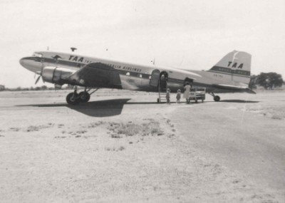 TAA on the Muttaburra Air Strip