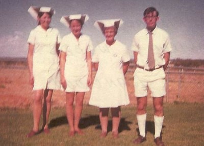 Hospital staff in 1973