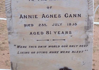 Annie Cann  - 23/07/1895