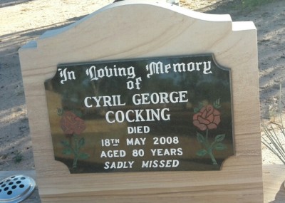 Cyril Cocking headstone
