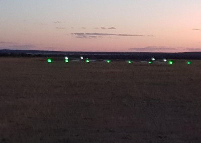 Lights from top end