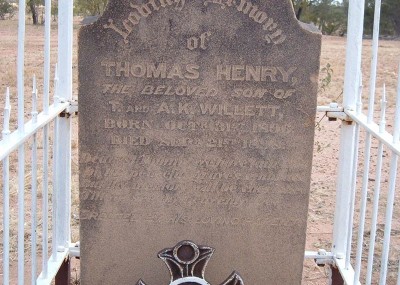 Thomas Willett 31/10/1896 - 21/09/1898