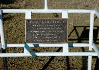 Jessie Lloyd 20/03/1874 - 20/09/1885