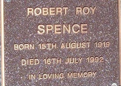 Robert Spence 15/08/1919 - 16/07/1992